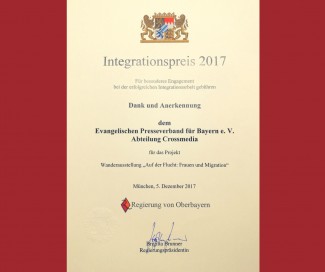 Urkunde Integrationspreis